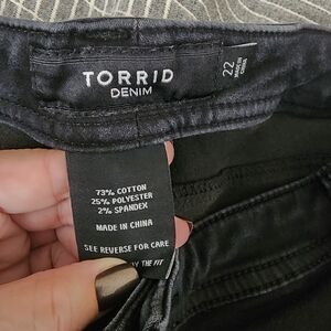 Torrid black jeggings sz 22